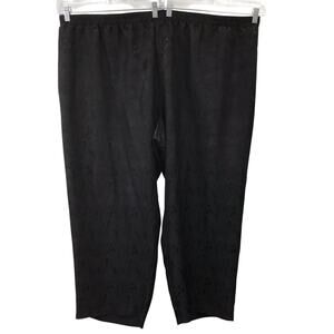 Ulla Popken Pants Womens 28 30 Black Relaxed Fit